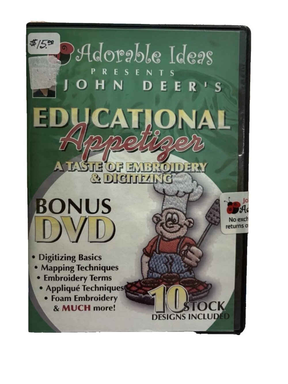 John Deer 2006 Educational Embroidery & Digitizing Basics DVD